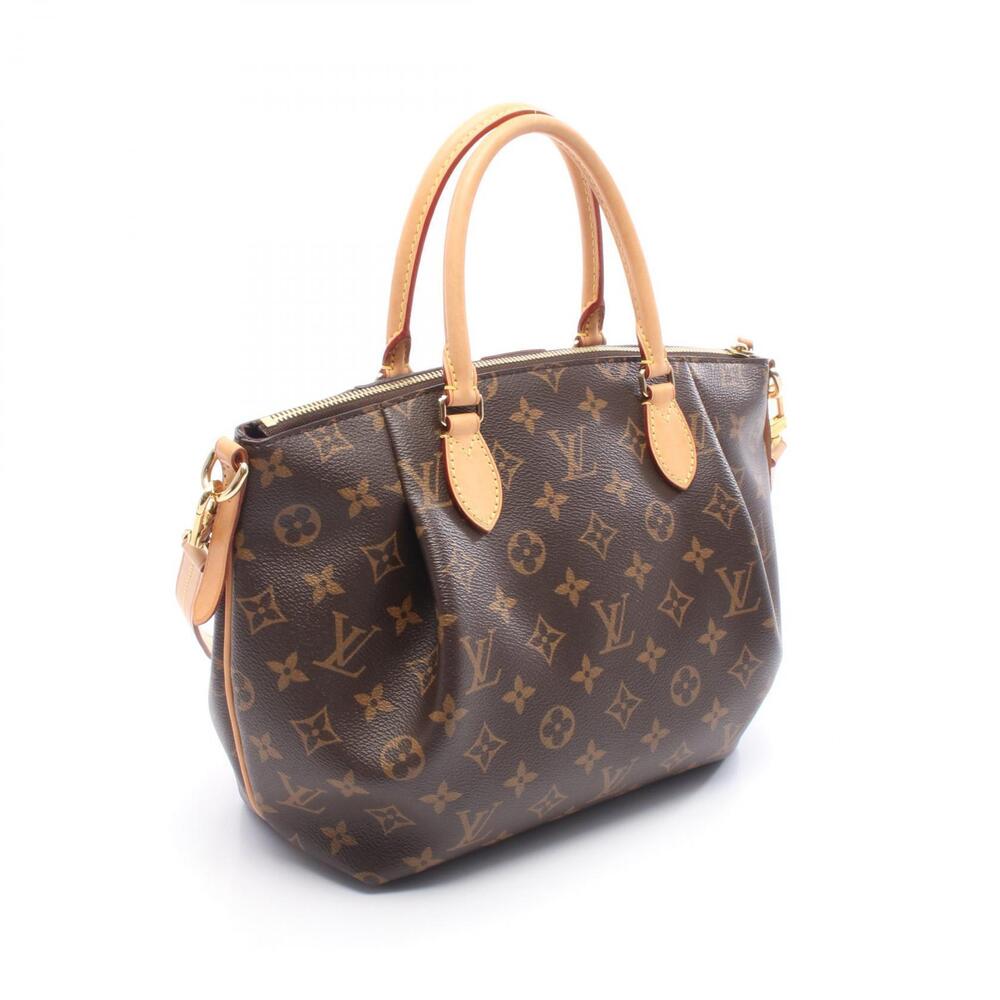 Louis Vuitton Turenne Handbag Canvas Leather Monogram Brown